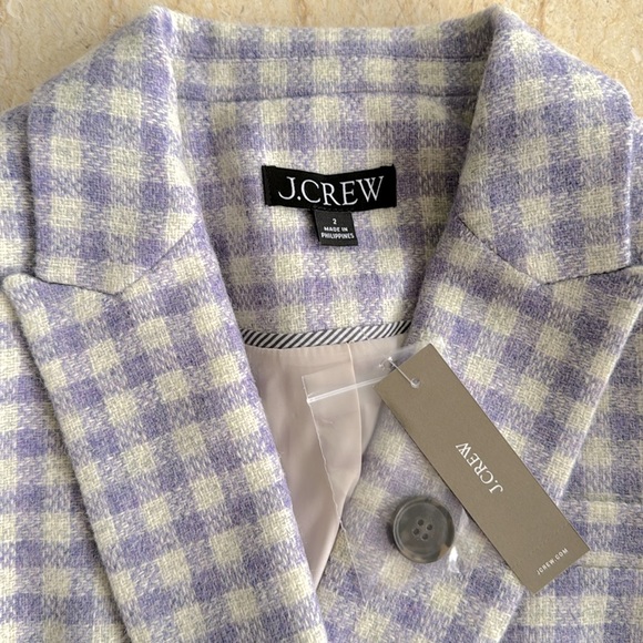 NWT J.Crew Cropped double-breasted blazer in English wool. - Picture 4 of 16